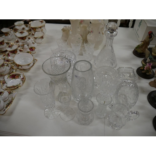 481 - LARGE LOT OF CRYSTAL