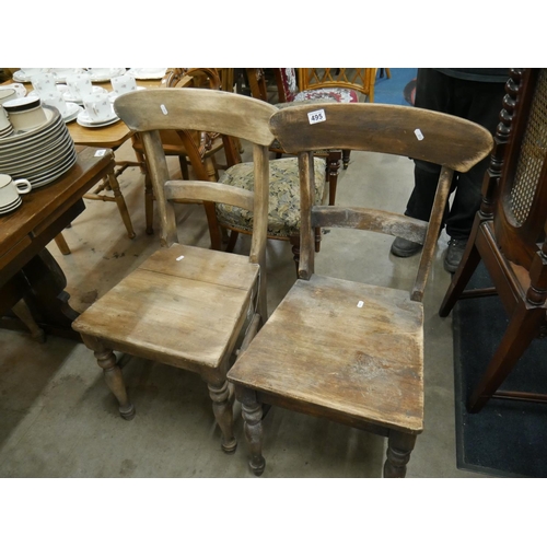 495 - 3 OAK CHAIRS