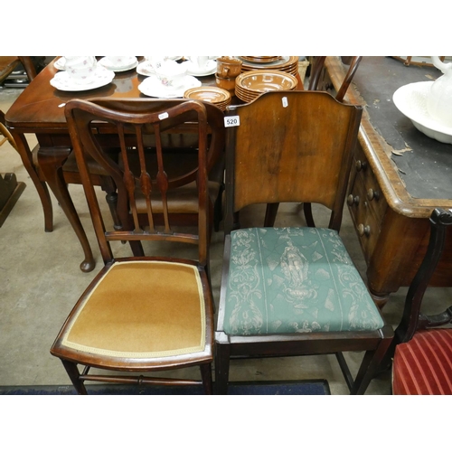 520 - 2 OCCASIONAL CHAIRS