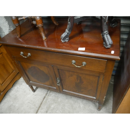 533 - MAHOGANY SIDE CABINET