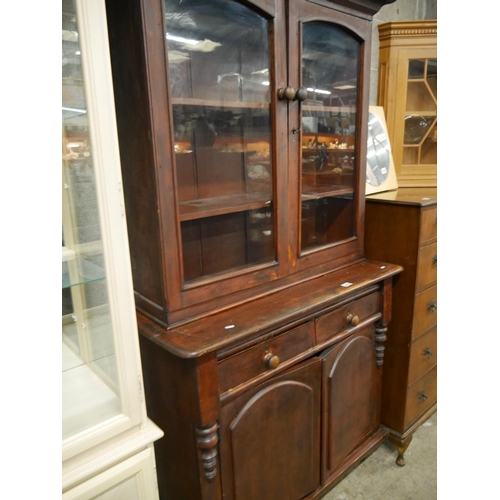 548 - 2 DOOR BOOKCASE