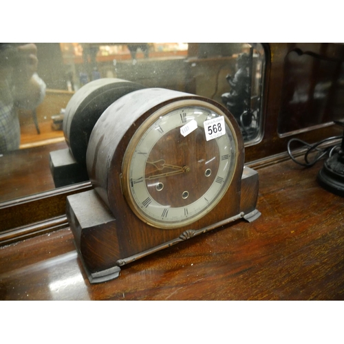 568 - MANTLE CLOCK