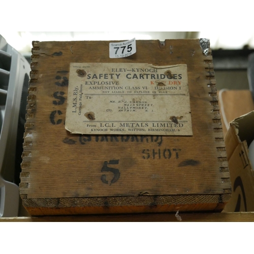 775 - ELEY CARTRIDGE CRATE