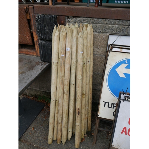 73 - LOT OF PADDOCK POSTS