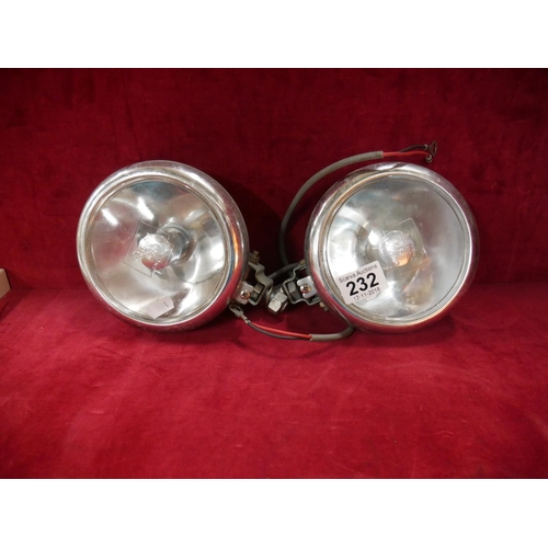 232 - PAIR OF VINTAGE SPOT LAMPS