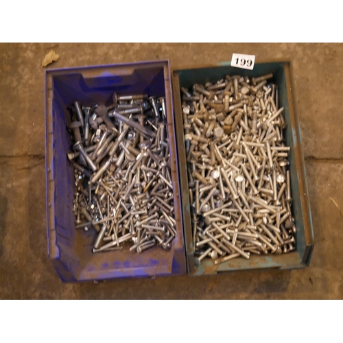 199 - 2 TUBS OF BOLTS