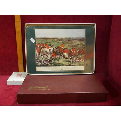 189 - 2 BOXES OF HUNTING PLACE MATS