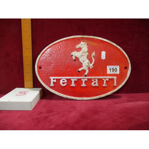 190 - FERRARI SIGN