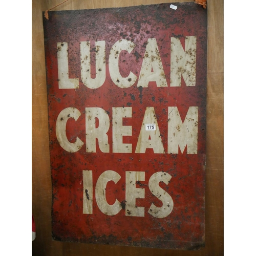 175 - LUCAN CREAM ICES SIGN