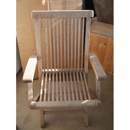 151 - HARDWOOD GARDEN CHAIR