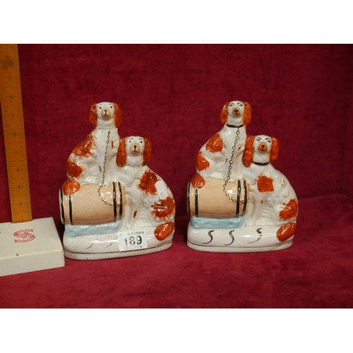 189 - PAIR OF STAFFORDSHIRE FLATBACKS