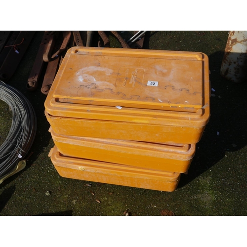 52 - 3 STORAGE BOXES