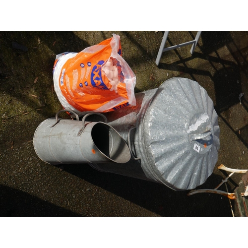 86 - BIN, COAL SCUTTLE & SALT TABLETS