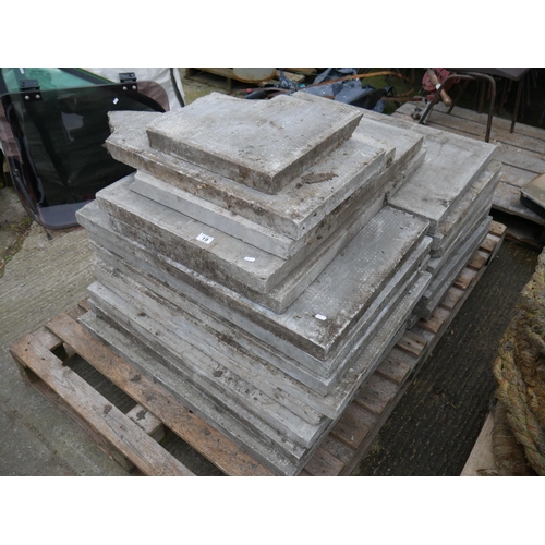 19 - LOT OF PAVING SLABS