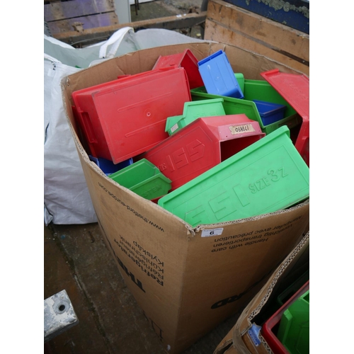 6 - BOX OF STORAGE BOXES