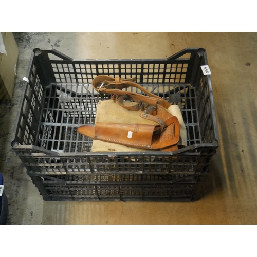 855 - WORK BELT & STORAGE CRATES