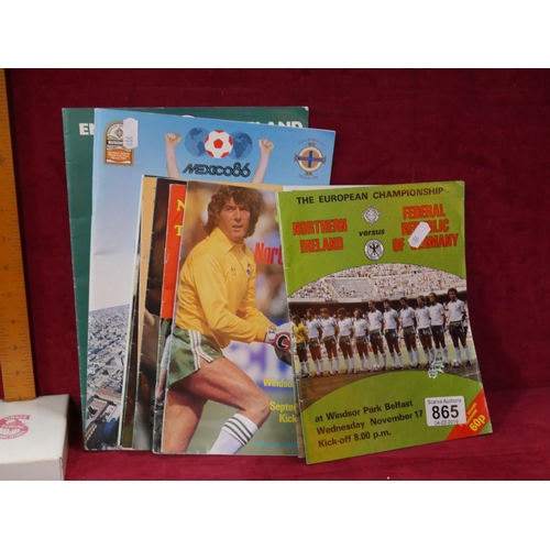 865 - NORTHERN IRISH FOOTBALL PROGRAMMES