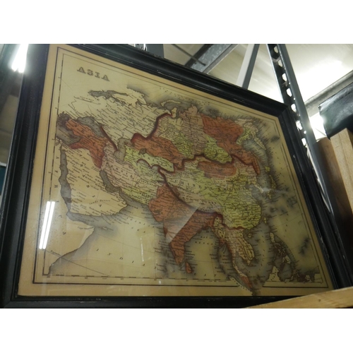 892 - FRAMED MAP