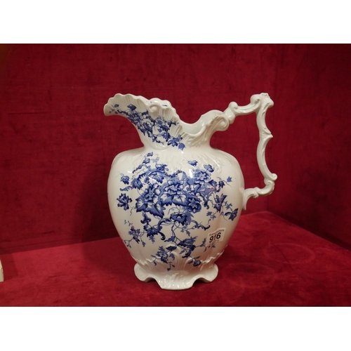 916 - BLUE & WHITE JUG