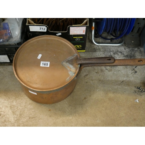 165 - COPPER SAUCEPAN