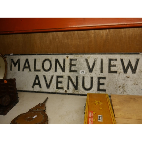 187 - MALONE VIEW SIGN