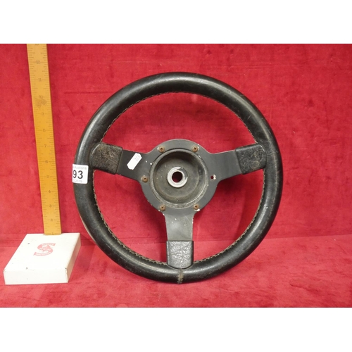 193 - VINTAGE STEERING WHEEL