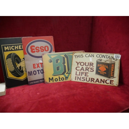 223 - 4 METAL SIGNS