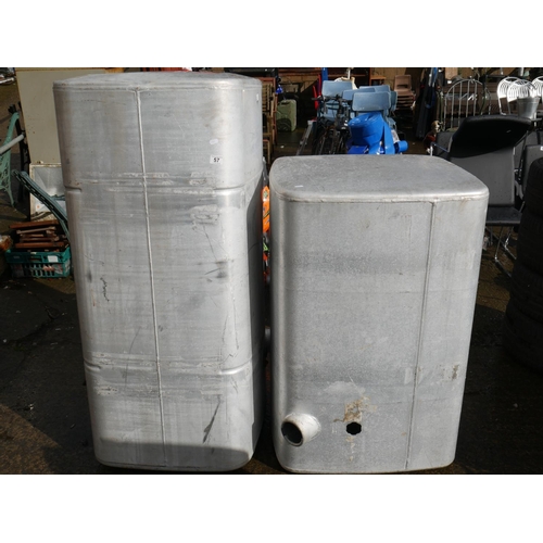 57 - 2 LORRY DIESEL TANKS