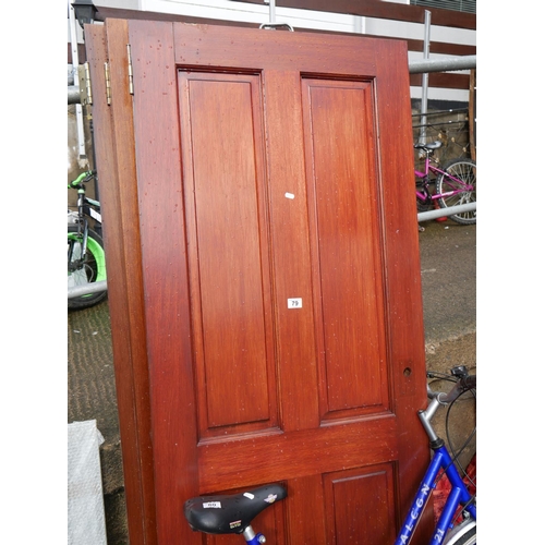 79 - 4 MAHOGANY DOORS