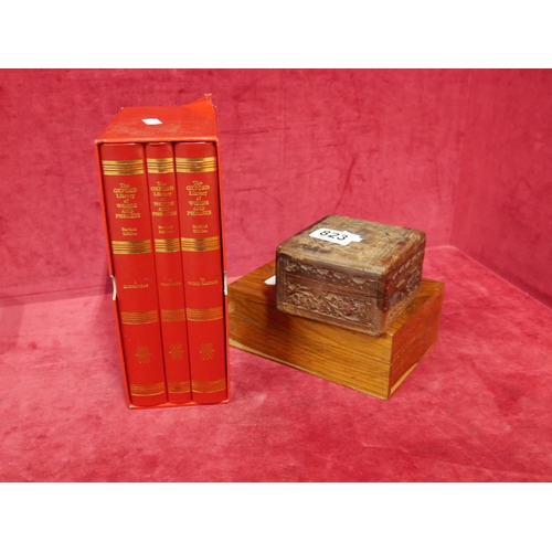 823 - TRINKET BOXES & OXFORD DICTIONARY