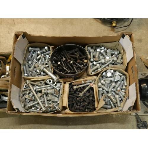 172 - BOX OF BOLTS & NUTS