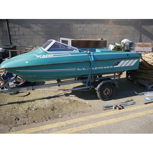 12 - SKI ELEVEN FLETCHER BOAT (SAS) & TRAILER