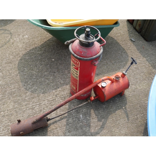 65 - FIRE EXTINGUISHER & FLAME THROWER