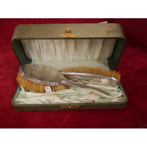 249 - CASED SILVER DRESSING TABLE SET