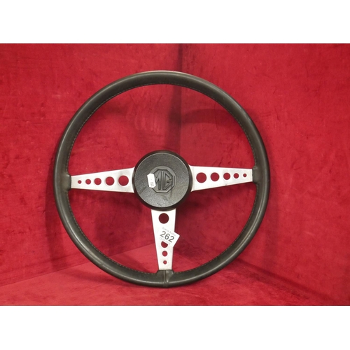 262 - MG STEERING WHEEL