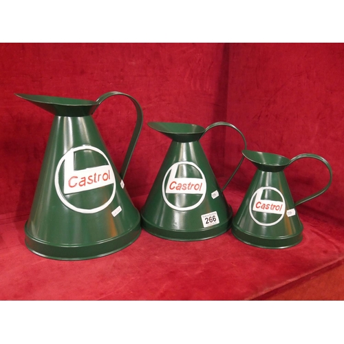 266 - 3 CASTROL JUGS