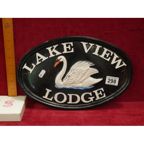 298 - LAKE VIEW LODGE SIGN