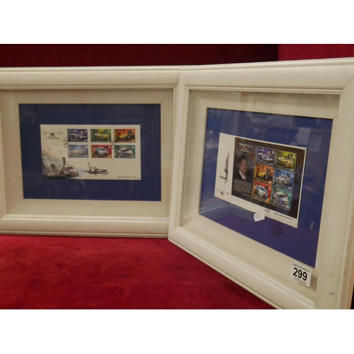 299 - 2 FRAMED STAMP FIRST DAY COVERS