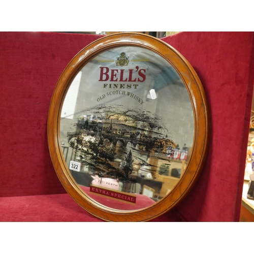 322 - BELLS WHISKEY MIRROR