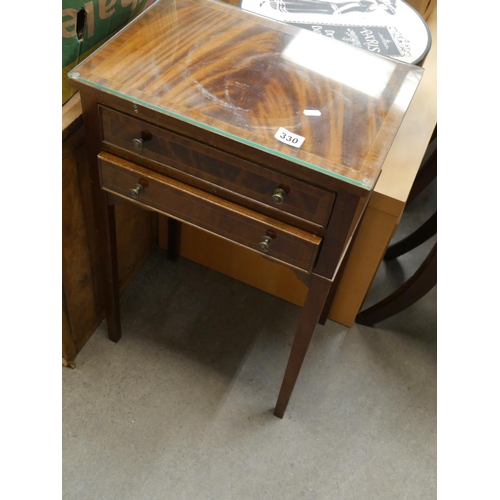 330 - 2 DRAWER SIDE TABLE