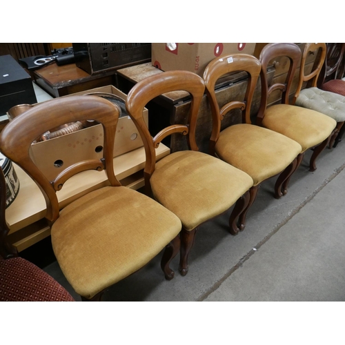 332 - 4 BALLOON BACK CHAIRS