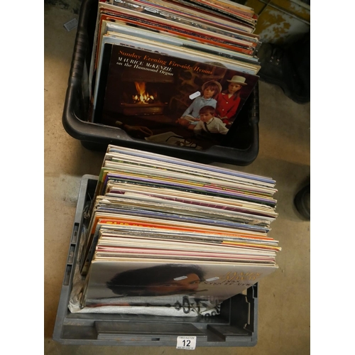 12 - 2 BOXES OF RECORDS