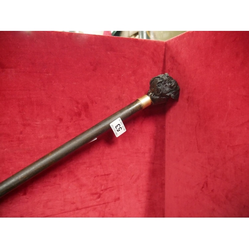 53 - DOG HANDLED WALKING STICK