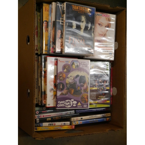 61 - BOX OF DVDS