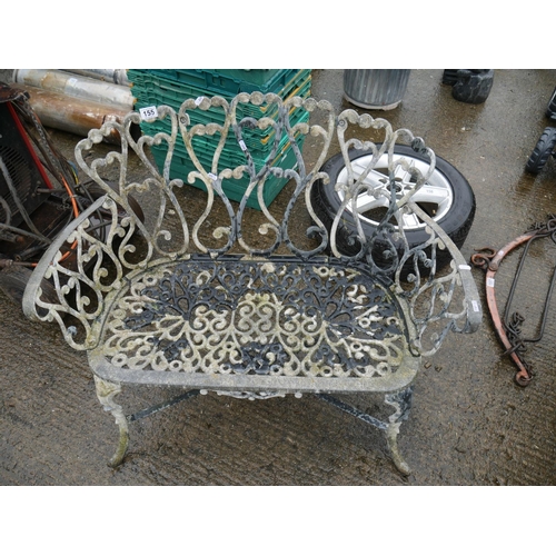 155 - ALLOY GARDEN SEAT