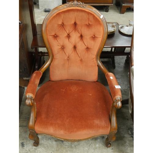 580 - CAB LEGGED ARMCHAIR