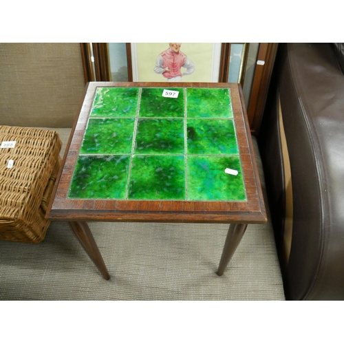 597 - TILE TOP TABLE