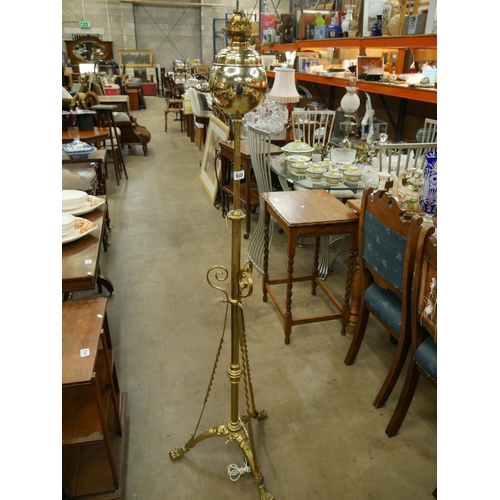 649 - BRASS STANDARD LAMP