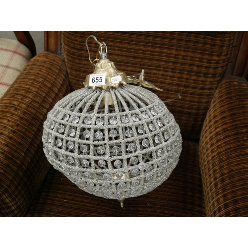 655 - GLOBE CEILING LIGHT