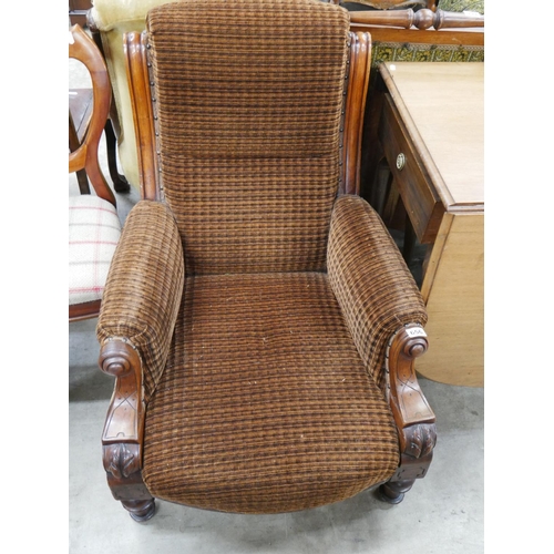 656 - VICTORIAN ARMCHAIR